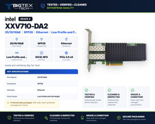 Intel XXV710-DA2 Dual Port 25GbE SFP28 PCIe 3.0 x8 NIC XXV710DA2BLK Adapter picture