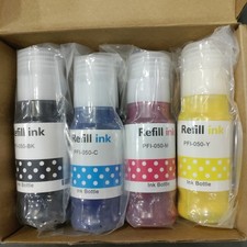 PFI-050 Ink for Canon Set of Four 4 Colors of Ink, 70ml Each Sealed Bottles picture