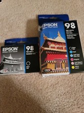 Epson 98 lot Claria Ink Cartridges 6 Pack and black high capacity inks picture