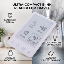 Portable Ebook Reader 128MB 3.52 Inch Ink Screen 2.4G WiFi Bluetooth Magnet EIUD picture