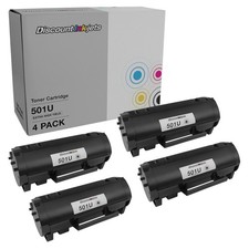 4PK 50F1U00 Toner for Lexmark 501U BLACK Ultra High Yield MS510 MS610de MS610dte picture