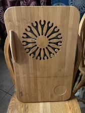 This Is A Solid Wood Laptop Tray With Fan picture