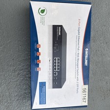Intellinet 8 port Gigabit Ethernet POE With 2 SFP picture