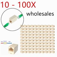 Wholsales RJ45 Inline Coupler Cat7 Cat6 Cat5 Female Ethernet Connector 10-100pcs picture