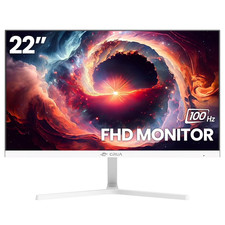 CRUA CRUA22FHD100HZVA 22 Inch FHD Computer Monitor, 21.5 Inch VA Panel, White picture