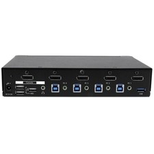 StarTech SV431DPU3A2 4-Port DisplayPort KVM Switch 4K USB 3.0 Hub picture