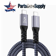 Braided Thunderbolt 5 Cable 3.3ft 80Gbps & 240W Fast Charging USB-C to USB-C USK picture