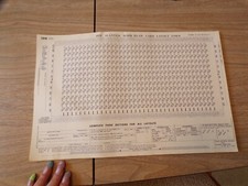 VTG Pad of IBM Slanted Mark Read Card Layout Form picture