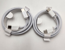 2X Genuine Apple OEM A2795 Braided Type-C to Type-C Charging Cable USB-C 1M picture