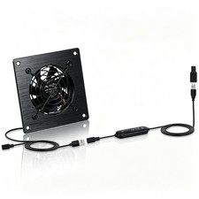 USB 80MM Cabinet Fan 5V Quiet Cooling DC 12V IPX5 Waterproof 4
