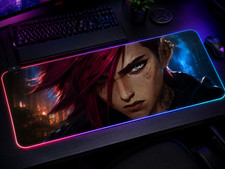 RGB VI Arcane Mouse Pad, XXL Gaming Mat, league of legends, Arcane, jinx picture
