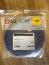 30m (98ft) LC UPC to LC UPC Duplex OS2 Single Mode Indoor Armored PVC (OFCR) 3.0 picture