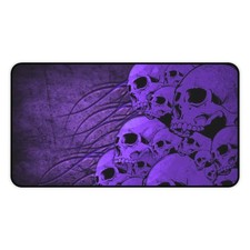 Purple Skull Pile Grave Gaming Desk Mat Mouse Pad Playmat picture