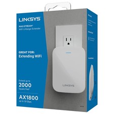 Linksys Dual-Band AX1800 WiFi 6 Range Extender RE7350 picture