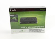 D-Link DGS-2208 Ethernet Switch 10/100/1000 8Port (8 Port) Gigabit NEW SEALED picture