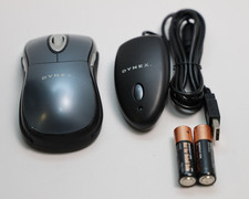 Vintage Optical Wireless Mouse and USB Receiver For Desktop Computers by Dynex picture