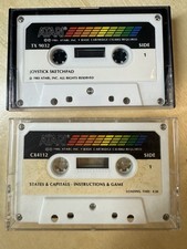 Lot of (2) Vintage Atari Cassette Tapes - Joystick Sketchpad & States & Capitals picture