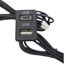 4 Pin 6 Pin to Dual USB Car Boat Truck Dash Panel Flush Mount Cable Extension picture