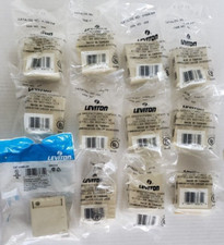 Lot of 12   LEVITON 41089-2IP QUICKPORT 2-PORT SURFACE MOUNT BOX HOUSING IVORY picture