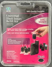 NCR Universal Ink Jet Black Refill Kit 999292 *NEW E9B picture