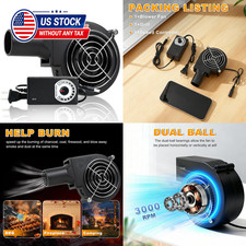 Centrifugal Blower Fan 97mm x 33mm High Airflow 110V 120V Variable Speed for BBQ picture