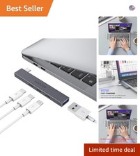 Stylish 4-in-1 USB C Hub Multiport Adapter - Ultra Thin & Portable Design picture