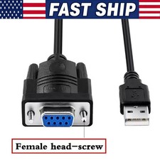 3.9 Ft USB 2.0 to Female DB9 RS232 Serial Converter 9 Pin Adapter Cable PDA picture