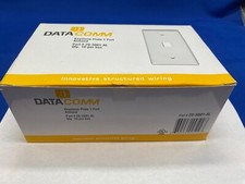 DATACOMM qty 10 box lot, keystone plate 1 port almond 20-3001-AL picture