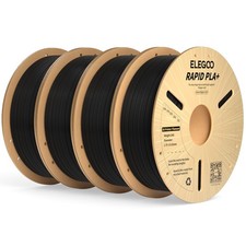 ELEGOO Rapid PLA Plus 3D Printer Filament 1.75mm Black 4KG picture