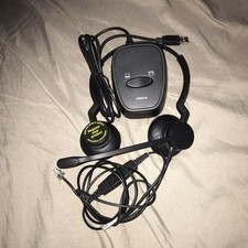 Jabra hsc015 Headphones P/N 2309-820-105 And Link 180 USB And Phone Switch USED picture