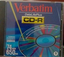 Verbatim DataLifePlus CD-R  74min 650mb Compact Disc Recordable  picture