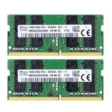 Hynix 32GB 2X16GB DDR4 3200MHz PC4-25600 Laptop SODIMM Memory Ram HMA82GS6DJR8N picture