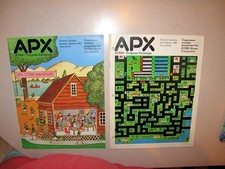Pair of 1983 Atari Program Exchange APX Product Catalogs - Summer & Fall 1983 picture