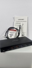 Lasuney 4K Triple Display USB-C Docking Station 15-In-1 2 HDMI VGA USB3.1 3.0 picture