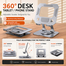 360° Rotating Foldable Tablet & Phone Stand – Adjustable Aluminum Alloy Desktop picture