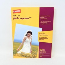 Matte Photo Supreme Paper - 50 Sheets - Staples 19895 8-1/2” x 11” picture