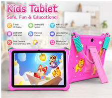 PRITOM Lanyard Kids Tablet 7 inch, 32GB Toddler Tablet Android 13 with WiFi, ... picture