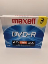 Maxwell DVD-R 4.7 Gb 3 Pack 120 Minutes  New Sealed picture
