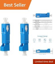 2 Pcs SC to LC Adapter - Single Mode 9/125um SC/UPC Male to LC/UPC Female Hyb... picture