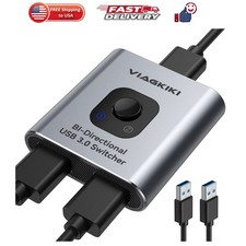 USB 3.0 KVM Switch - 2 in 1/1 in 2 Out, Share 1 USB Device for PCs Mouse, Key... picture