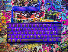 LIMITED EDITION Ducky x FaZe Clan Purple Mechanical Wired USB-C Keyboard RGB picture