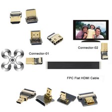 FPV HDMI Video Ribbon Cable Dual Up Angled HDTV Video 90 Degree Type A  1080P picture