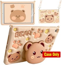 Case for Galaxy Tab A9+ 11 Inch 2023 Cute 3D Kawaii Cookie Bear with Stand picture