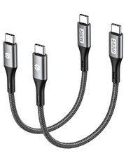 Silkland 240W 100W Short USB C to C Cable (0.5FT, 2 Pack), 0.5 FT, Grey  picture
