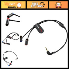 3.5mm TRS to Dual TA3M Y Splitter Cable, 1/8