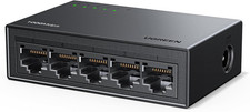 UGREEN Ethernet Switch, 5 Port Gigabit Ethernet Splitter, Plug & Play, Wall picture