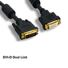 Kentek 6 ft DVI-D 24+1Pin Dual Link Cable Digital Male/Female Extension HDTV PC picture