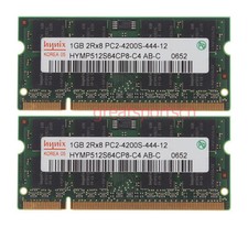 Hynix PC2-4200 2GB 2X 1GB 2RX8 DDR2 533Mhz 200pin NON-ECC SODIMM Laptop Memory picture