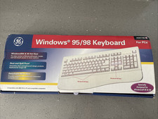 Vintage GE POWER KEYBOARD - HO97798 - Windows 98, 2000, XP & More - NOS Open box picture
