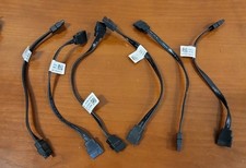 6x Dell Foxconn 6in 6GB/s 26 AWG Black Serial ATA SATA Cable CN-5N8N2  picture